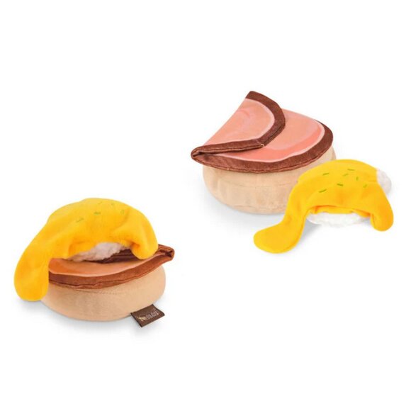 NWT ~ Barking Brunch: Benny's Benedict Dog Toy ~ 5.9" (L) x 4.7" (W) x 3.5" (H) - Picture 4 of 14